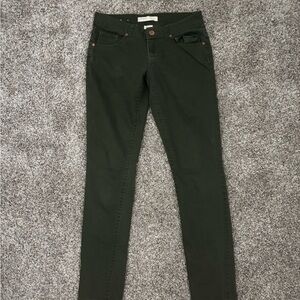 No Boundaries Olive Skinny Jeans